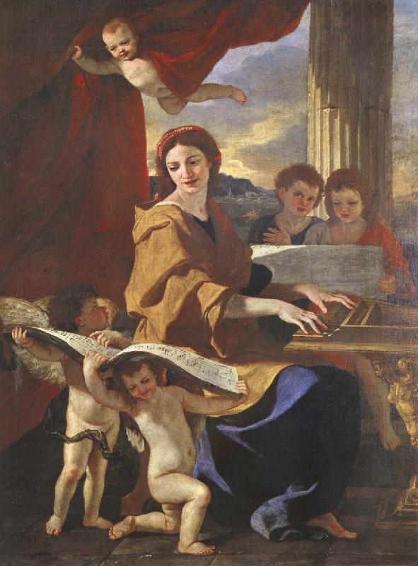 St Cecilia, Nicolas Poussin